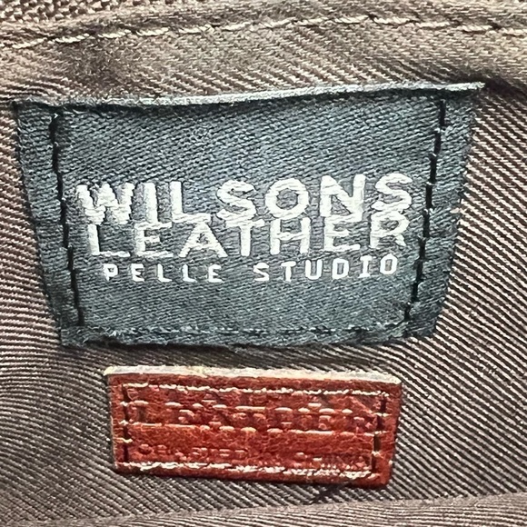 Wilsons Red Leather Shoulder Bag Purse - Picture 2 of 6